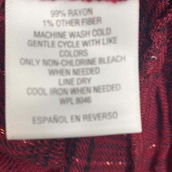 Style & Co Women Plaid Blouse Size 2x - Picture 4 of 4